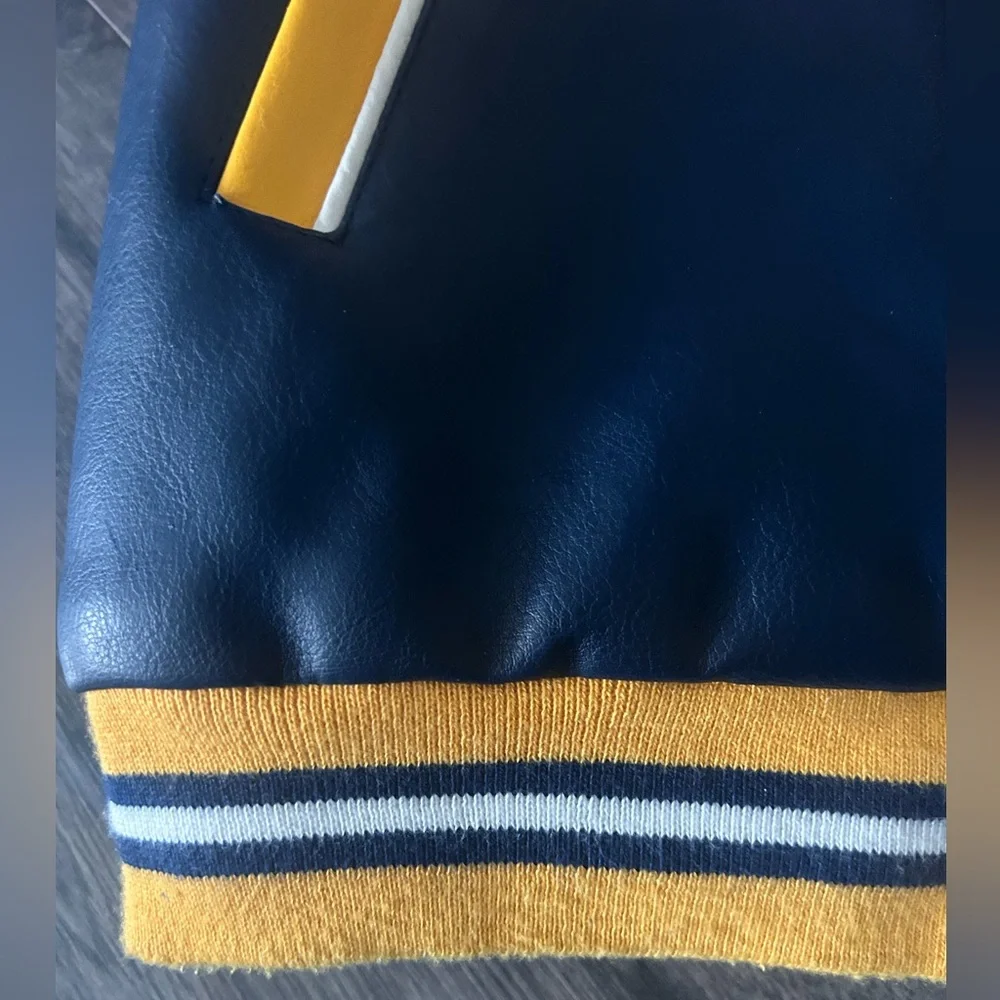 AVIREX 1975 New York leather bomber button down jacket youth large - super rare - Picture 2 of 13